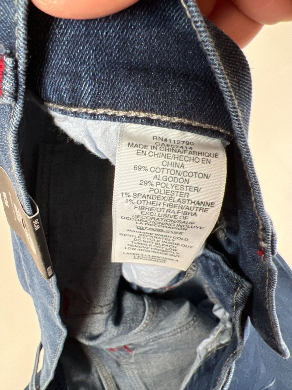 True Religion Men's 36 Rocco Relaxed Skinny Blue Flap Pocket Jeans NWT - Picture 12 of 14
